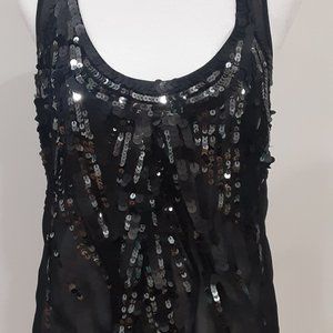 Black Sequin Top